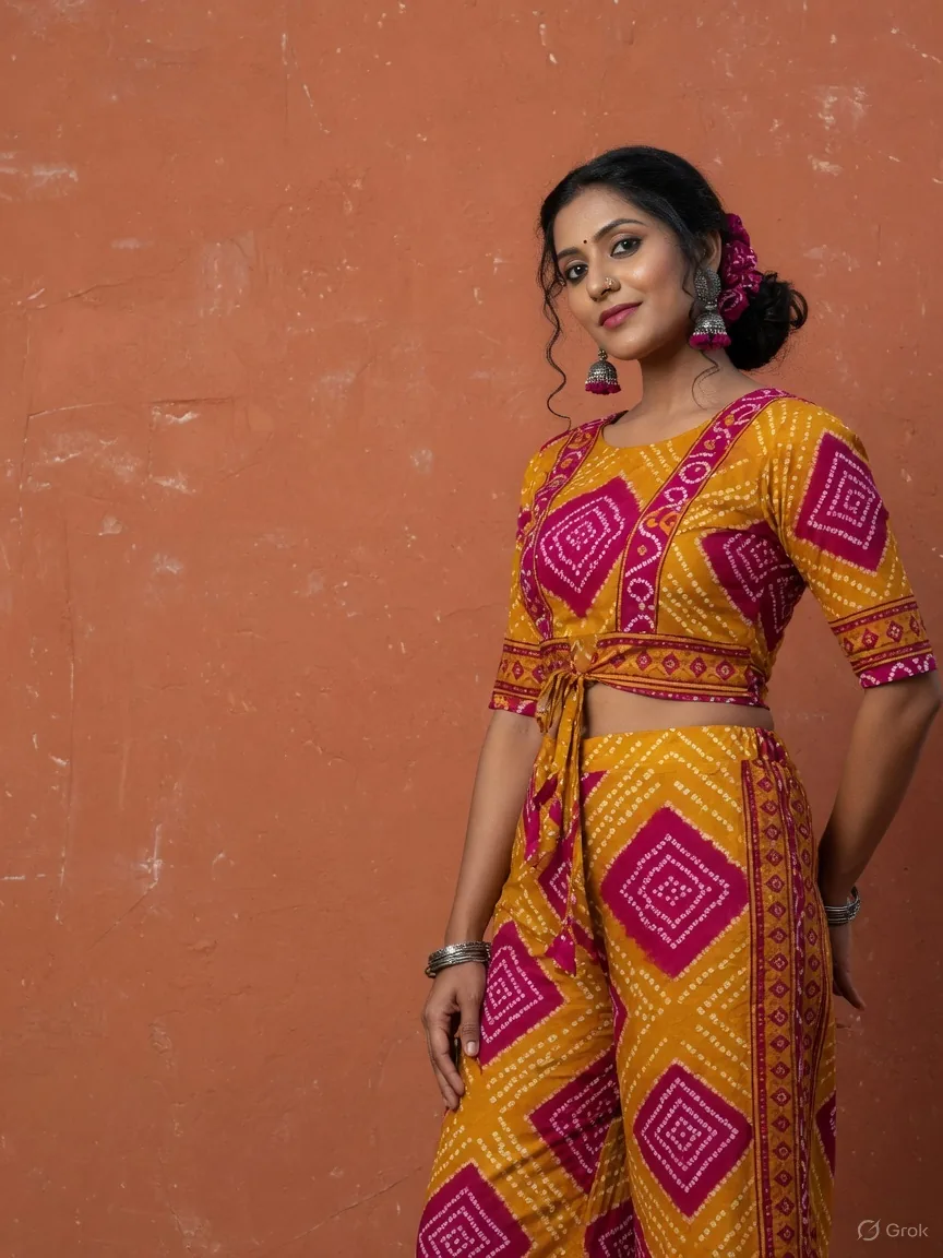 Bandhej Rang Co-ord Set
